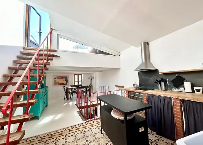 Maison Atypique Ensoleillee - Terrasse Panoramique Feriehus Sorède